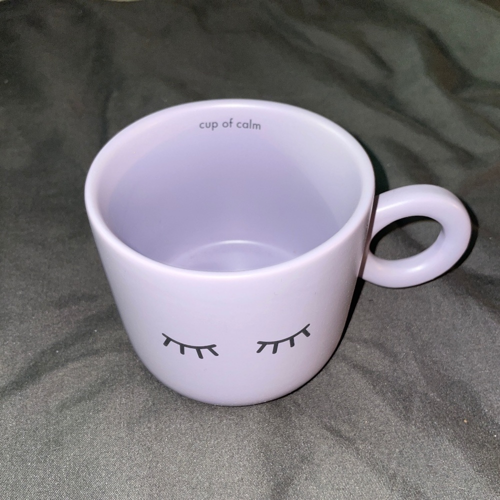 Light Purple Eyelashes Ceramic Peekaboo Mug (BNWT)